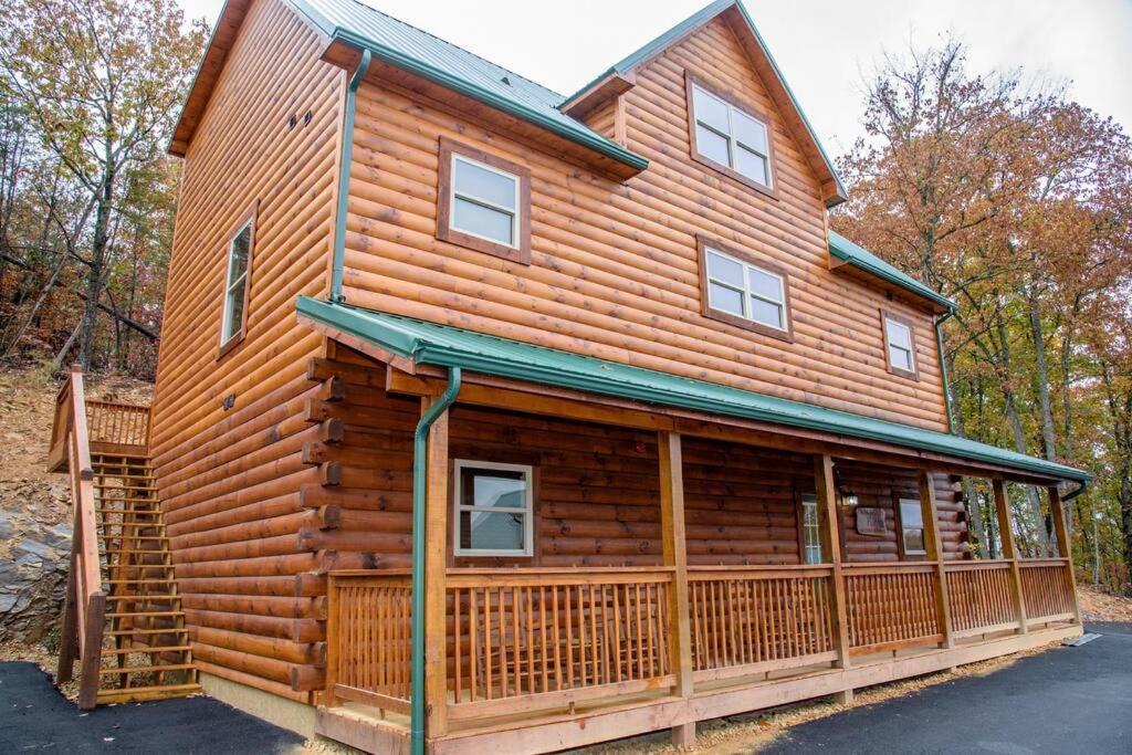 Spacious 2800 Sq Ft-Cozy Wood Cabin-New Build Pigeon Forge Exteriör bild